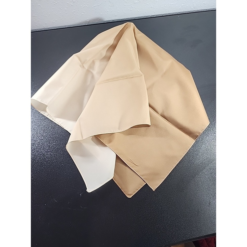Vintage 60s Square 25"‎ Scarf Gold Ombre Color Mod, MCM Cottage Core